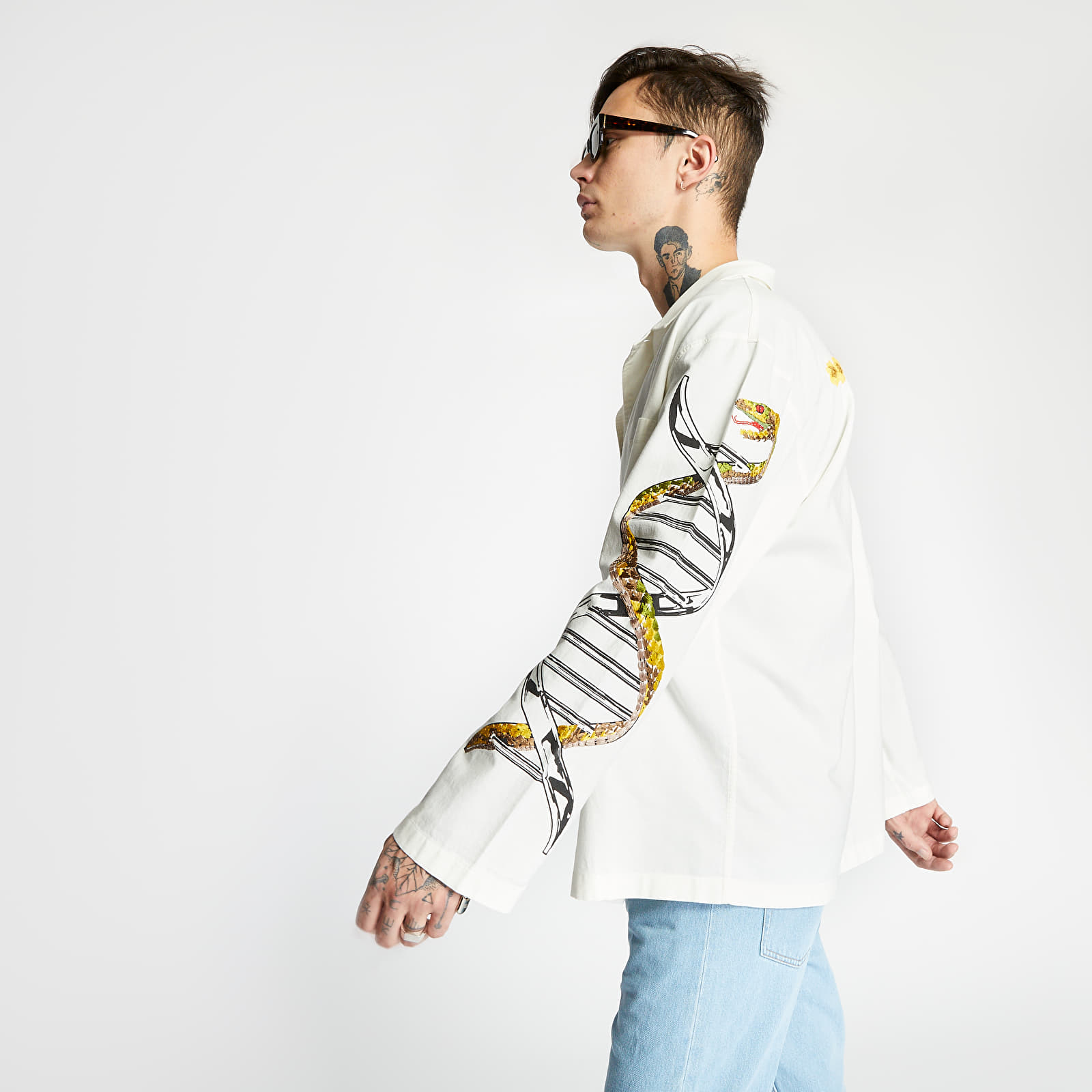 Košele McQ Jacket Shirt White