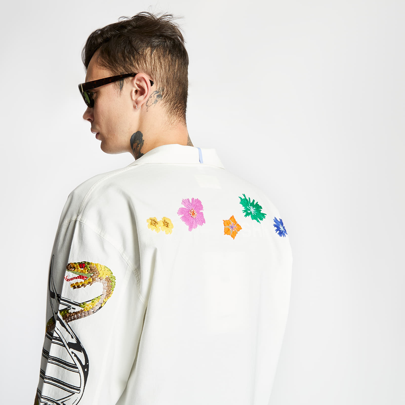 Košele McQ Jacket Shirt White