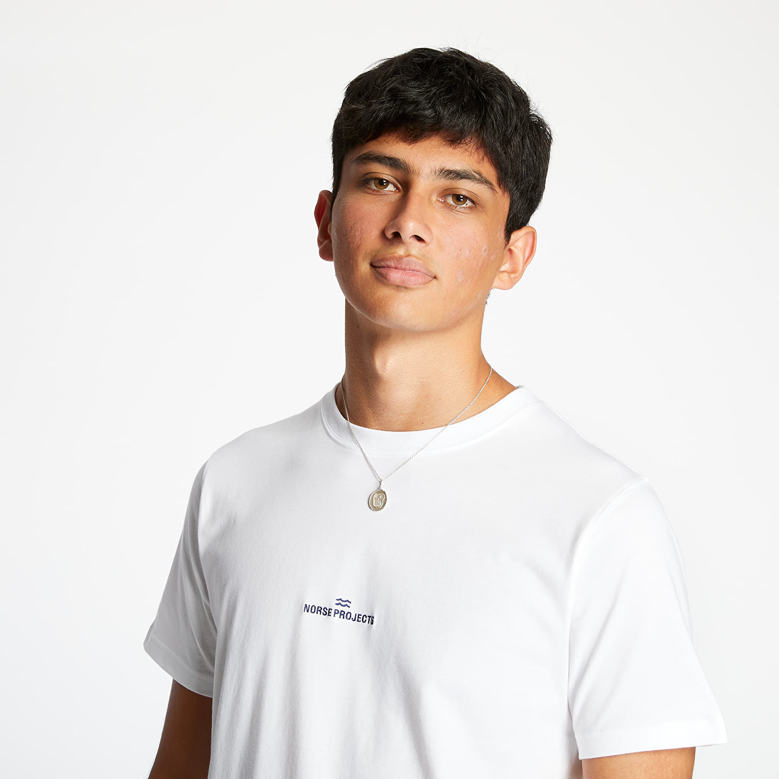 T-Shirts Norse Projects Niels Wave Logo Tee White