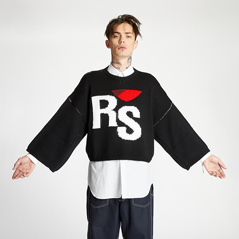 RAF SIMONS Oversized RS Sweater Black | Footshop