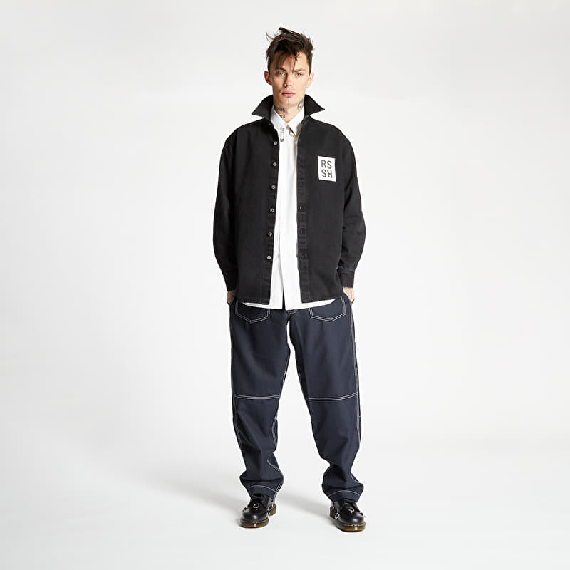 RAF SIMONS Slim Fit Denim Shirt Black | Footshop