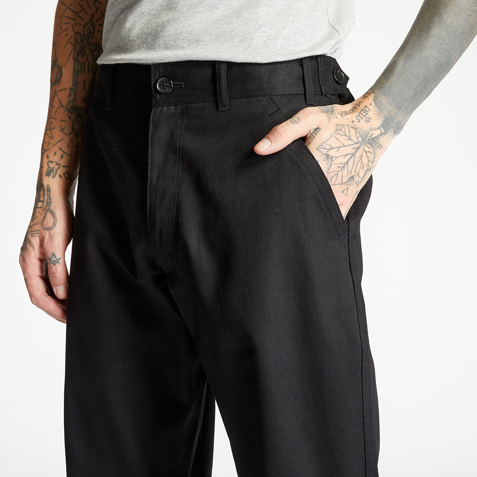 Панталони Comme des Garcons SHIRT Twill Engineered Pants Black