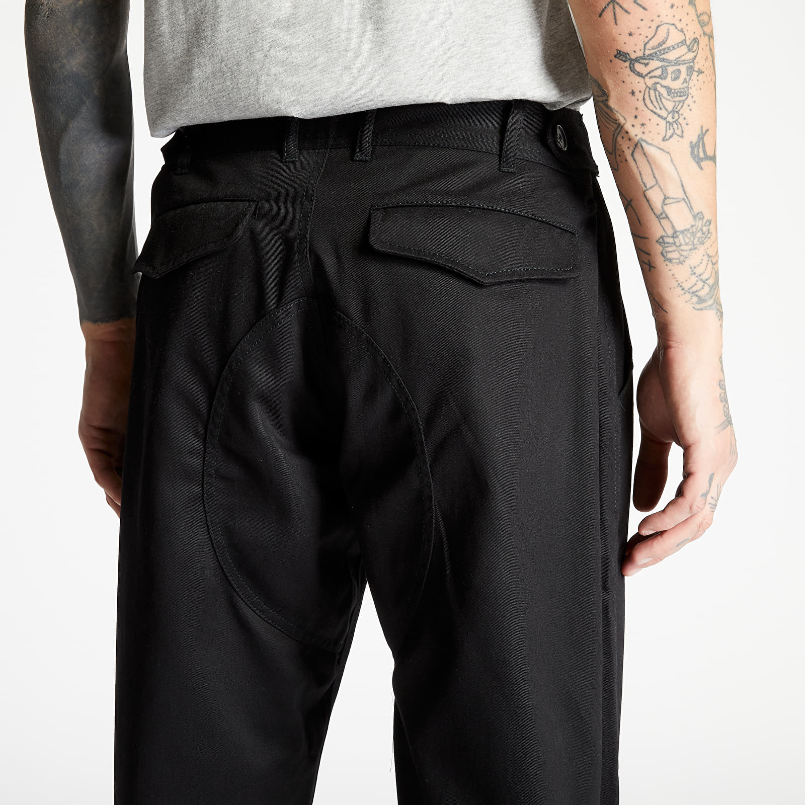 Панталони Comme des Garcons SHIRT Twill Engineered Pants Black