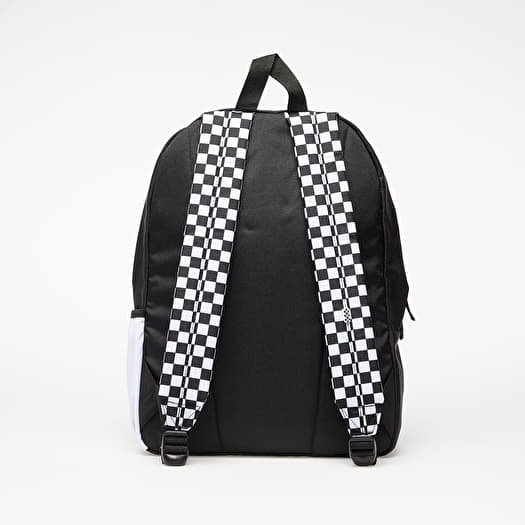 Vans realm classic diy checkerboard black & white backpack hot sale
