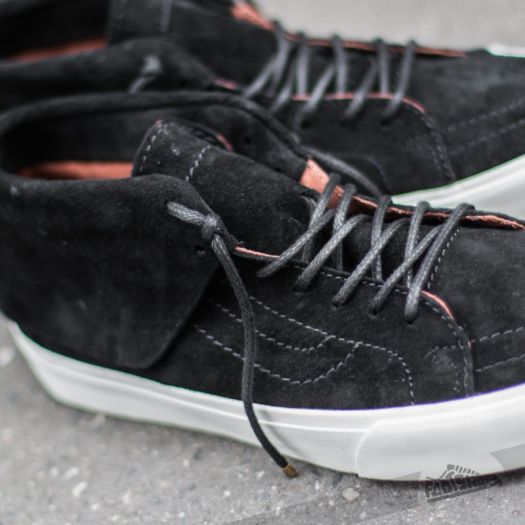 Vans authentic california black suede on sale