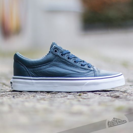 Blue shop leather vans