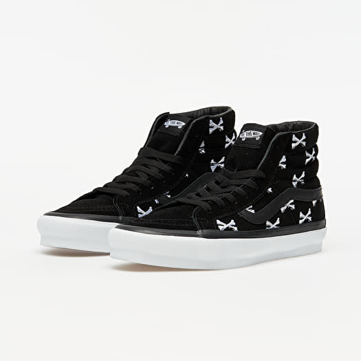 Vans sk8 hi black bone cheap