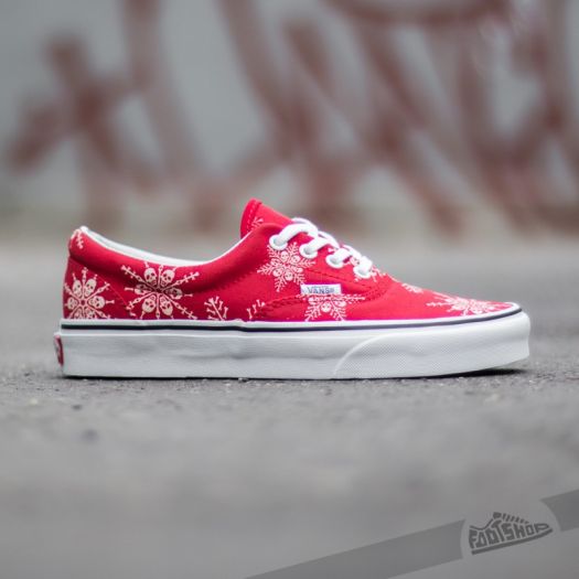 Men s shoes Vans Era Van Doren Snow Flake Red Footshop