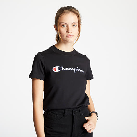 Champion orders script tee black