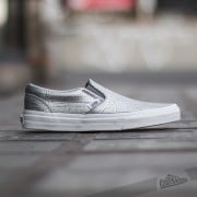 Men s shoes Vans Classic Slip On Foil Metallic Silver True White