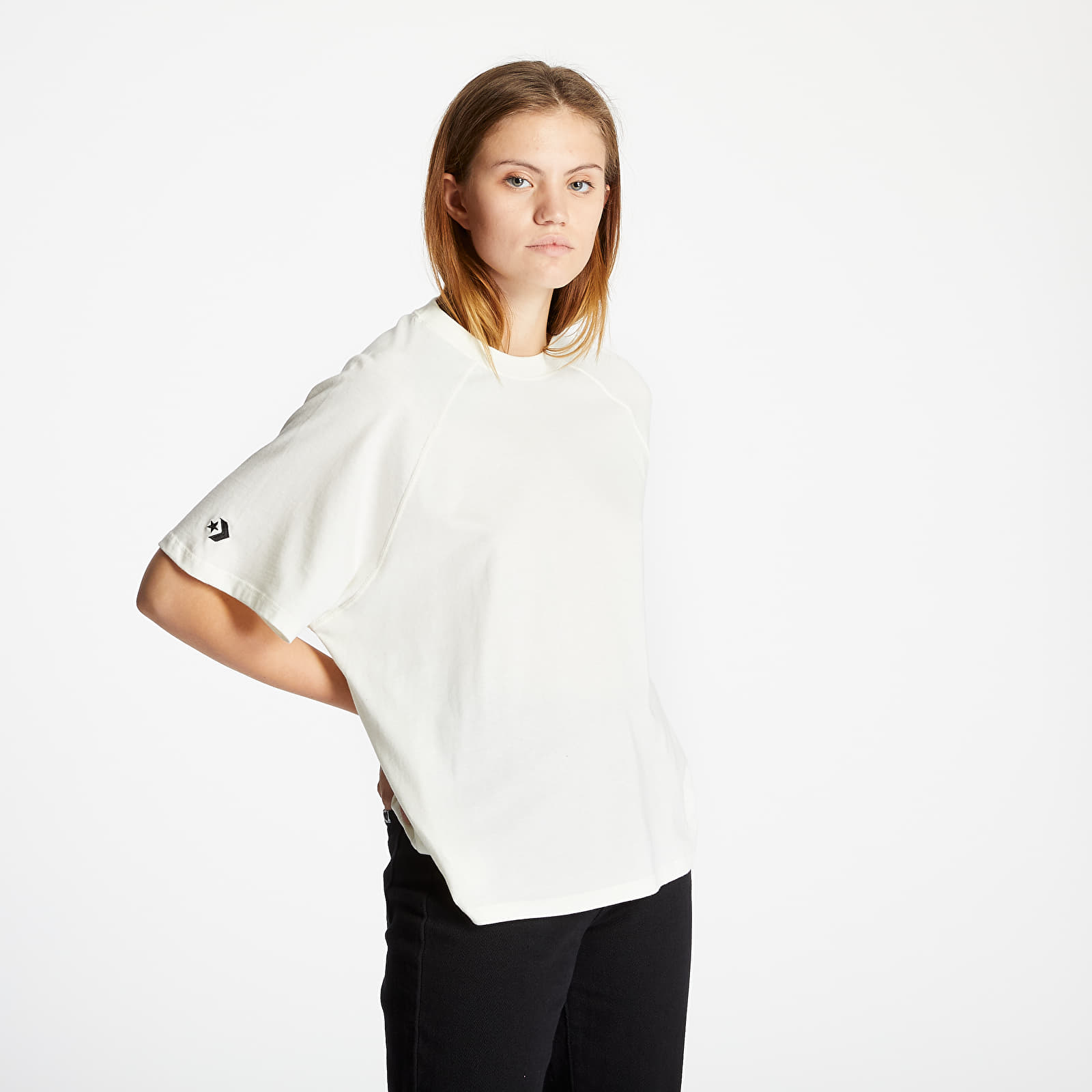 T-shirts Converse Shapes Box Cropped Tee Off White