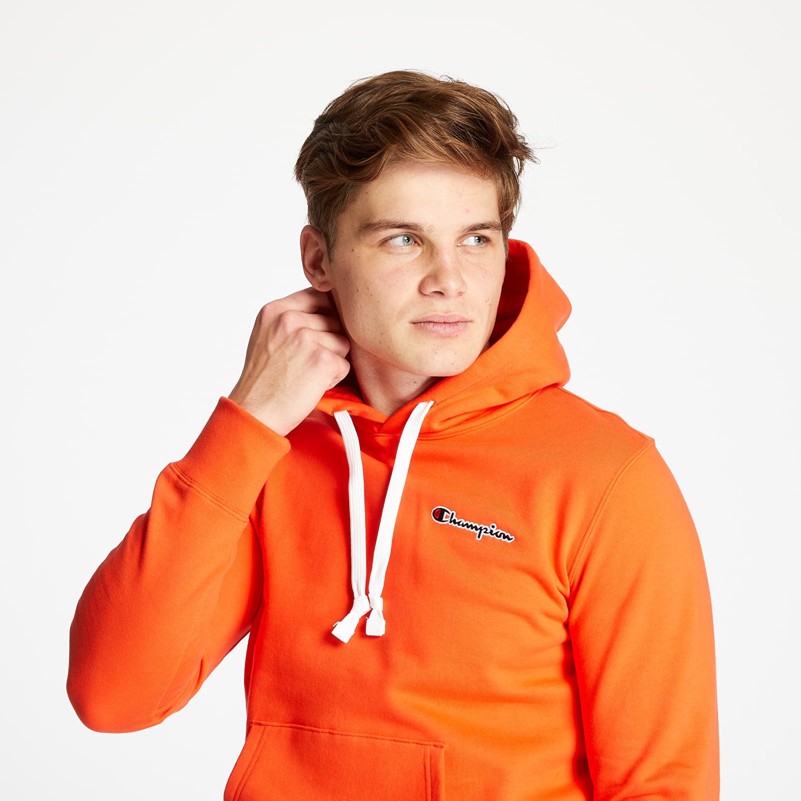 Orange champion hoodie hot sale
