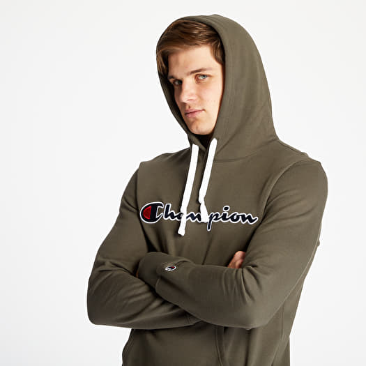 Olive top champion hoodie