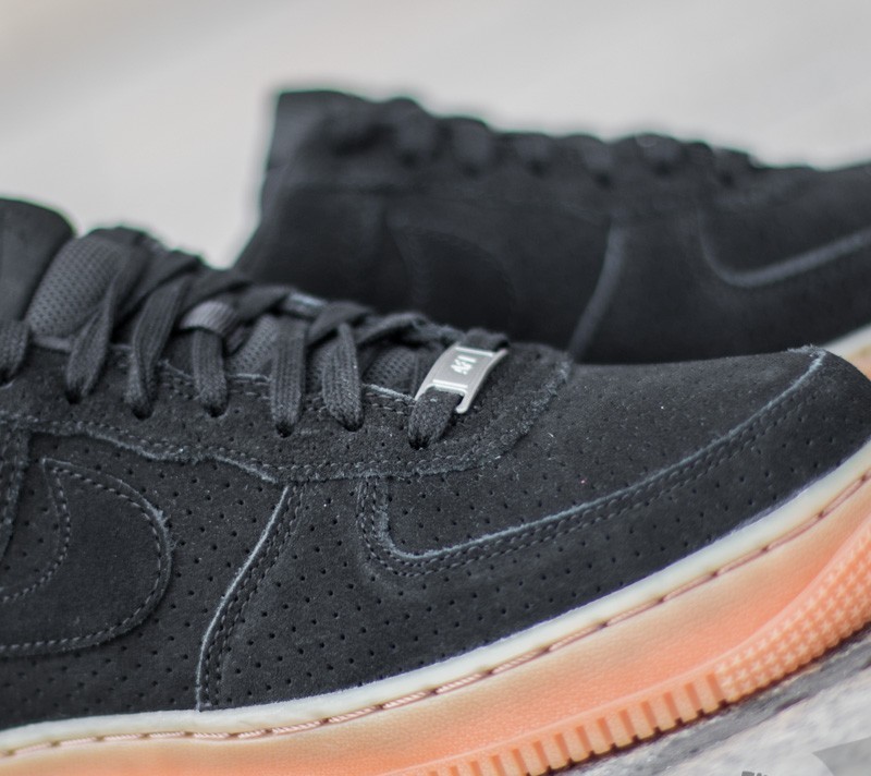 Air force 1 womens black suede hot sale