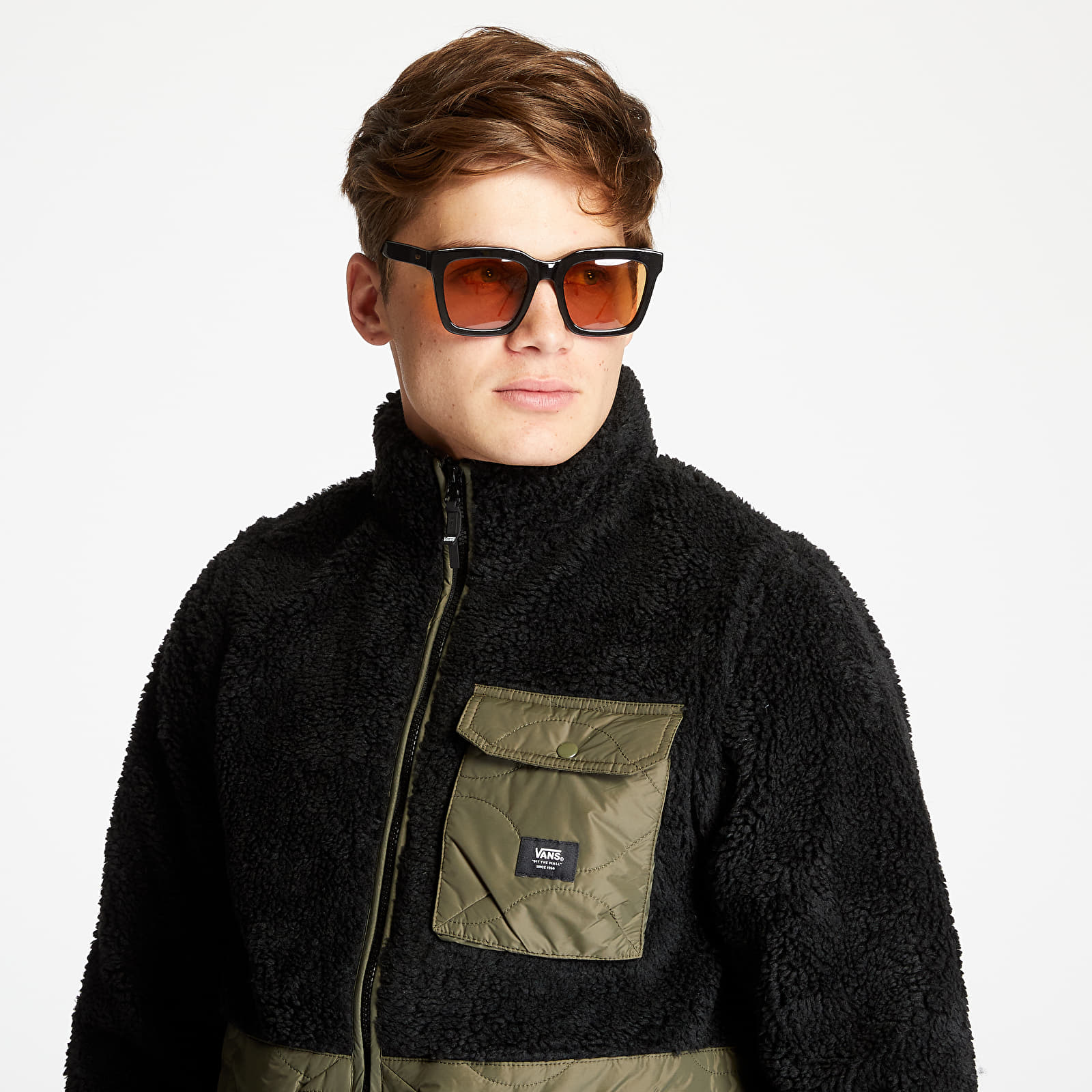 Jacken Vans Weber Jacket Black Sherpa/ Gr