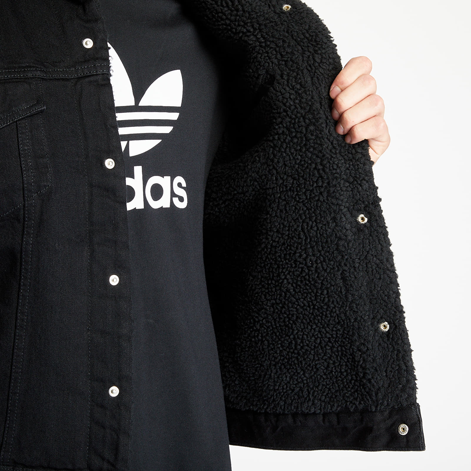 Kurtki Levi's ® Type 3 Sherpa Denim Jacket Black