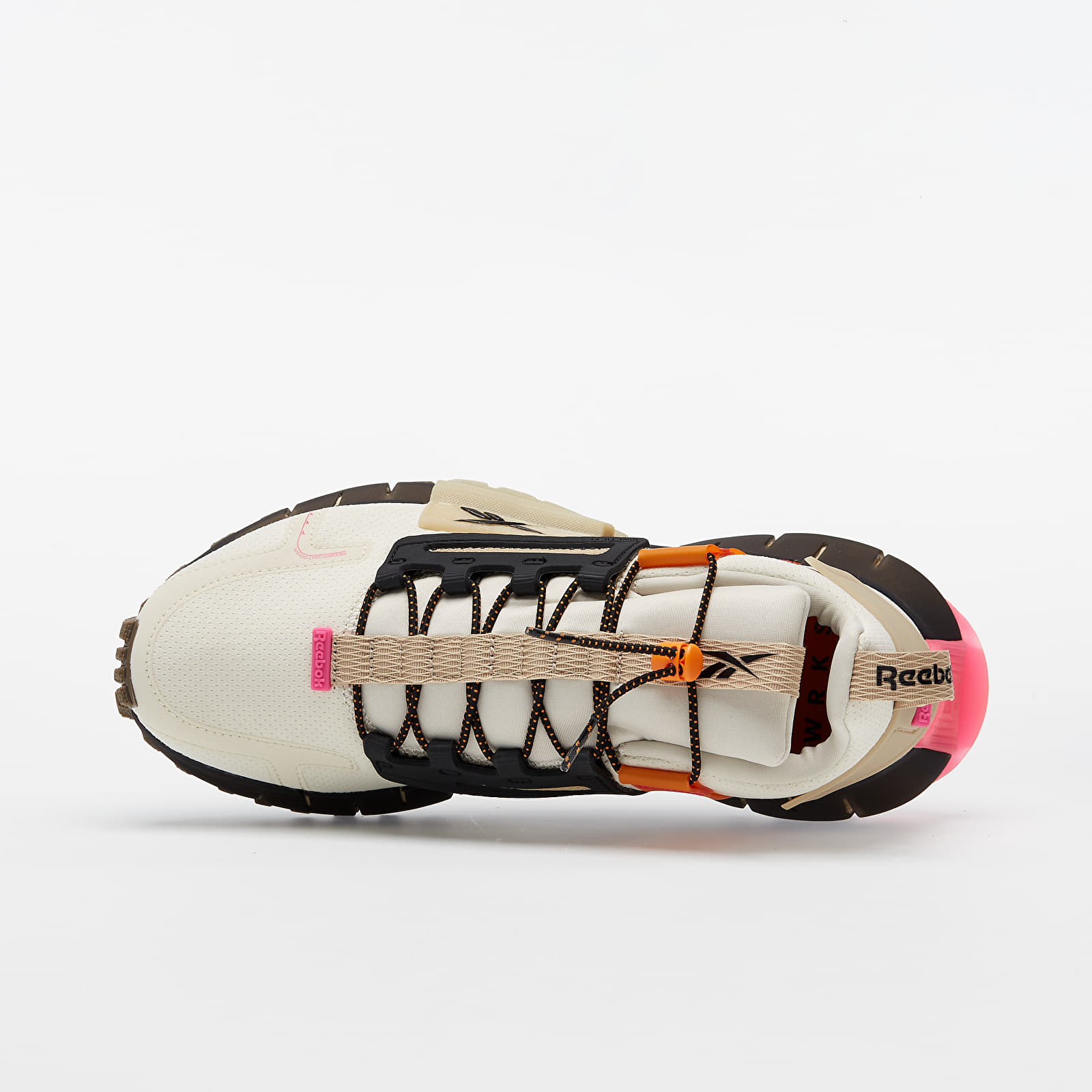 Scarpe uomo Reebok Zig Kinetica Edge Alabaster/ High Vivid Orange/ Pro Pink