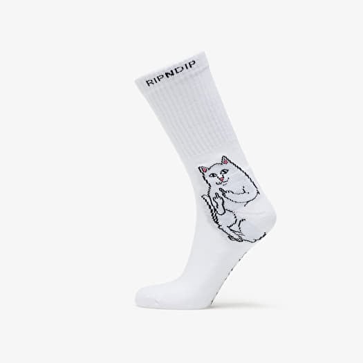 Ponožky RIPNDIP Lord Nermal Socks White