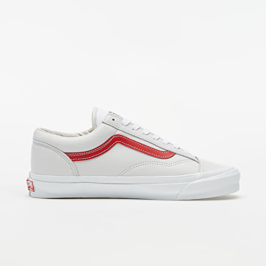 Vans white and red stripe outlet
