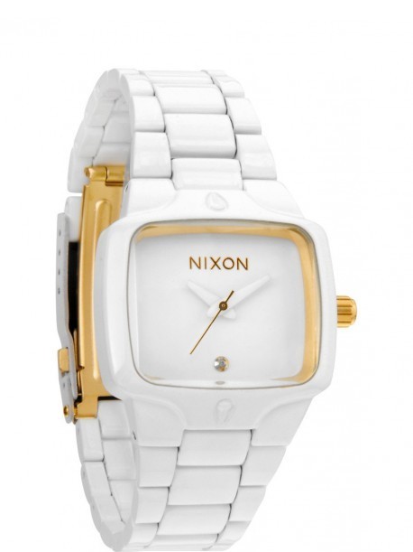 Montres Nixon Player All White/ Gold