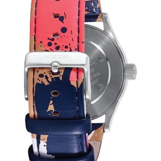 Nixon Sentry 38 Leather White/ Multi | Footshop