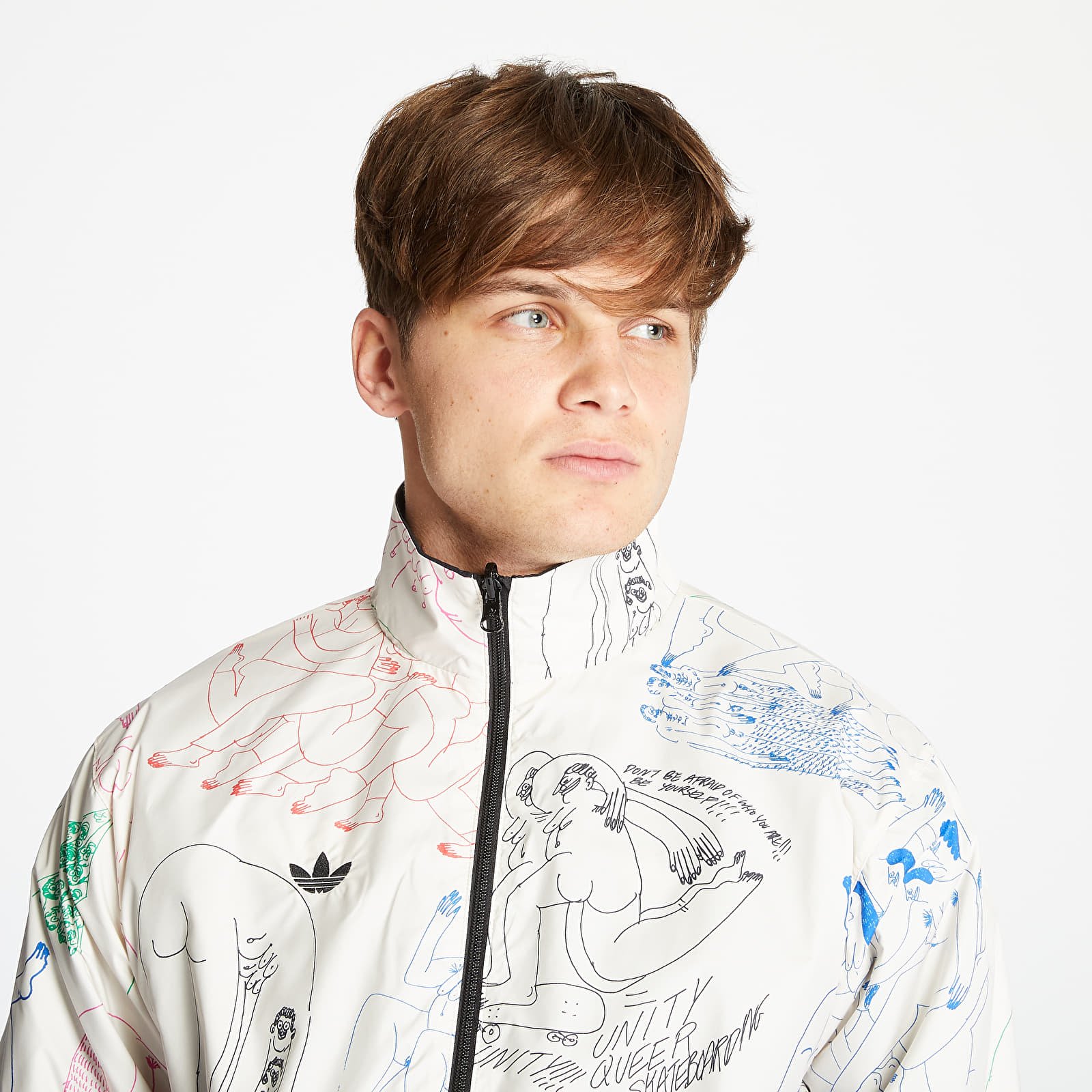 Kurtki adidas x Unity Reversible Jacket Black/ Glory Purple/ Ecru Tint S18/ Multicolor