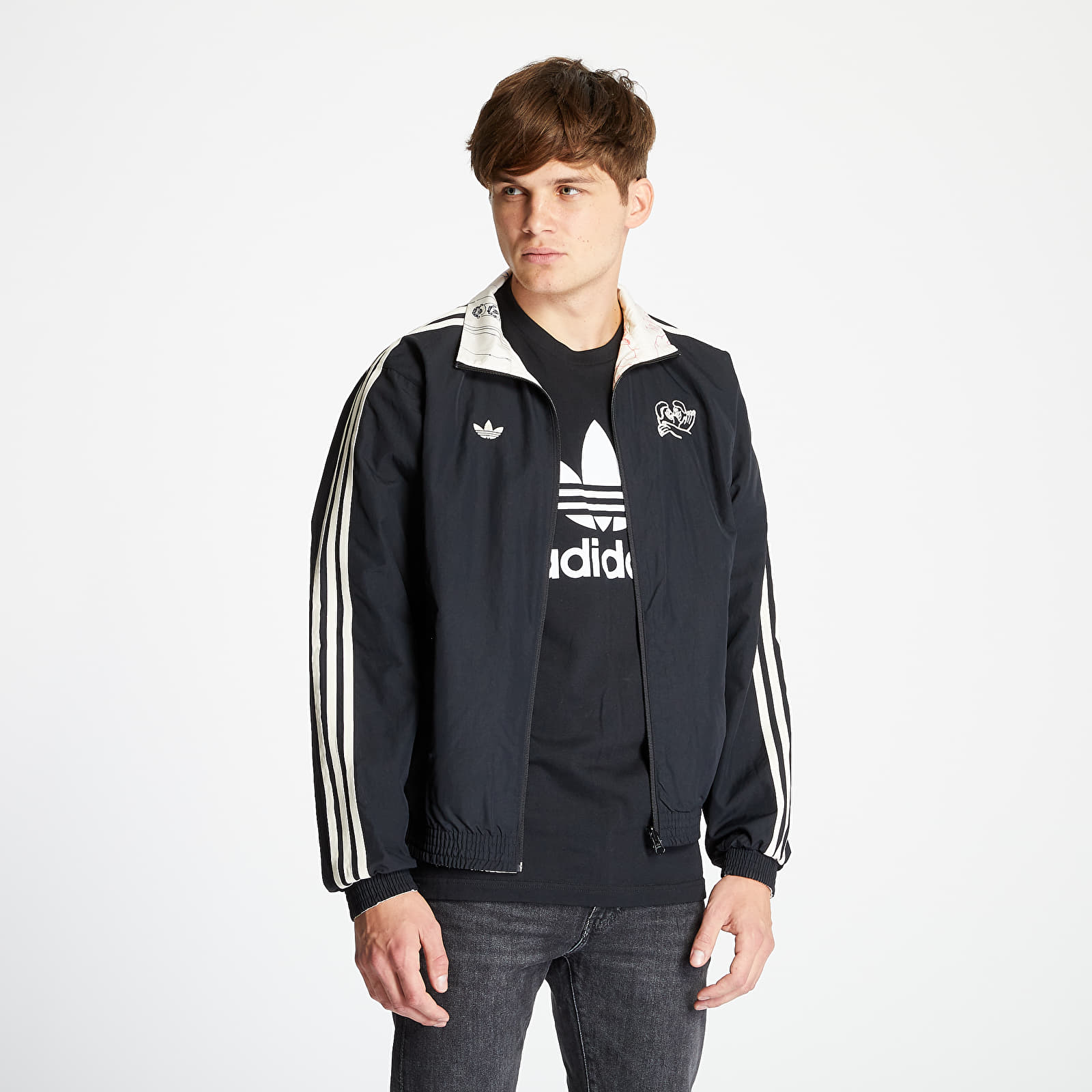 Kurtki adidas x Unity Reversible Jacket Black/ Glory Purple/ Ecru Tint S18/ Multicolor