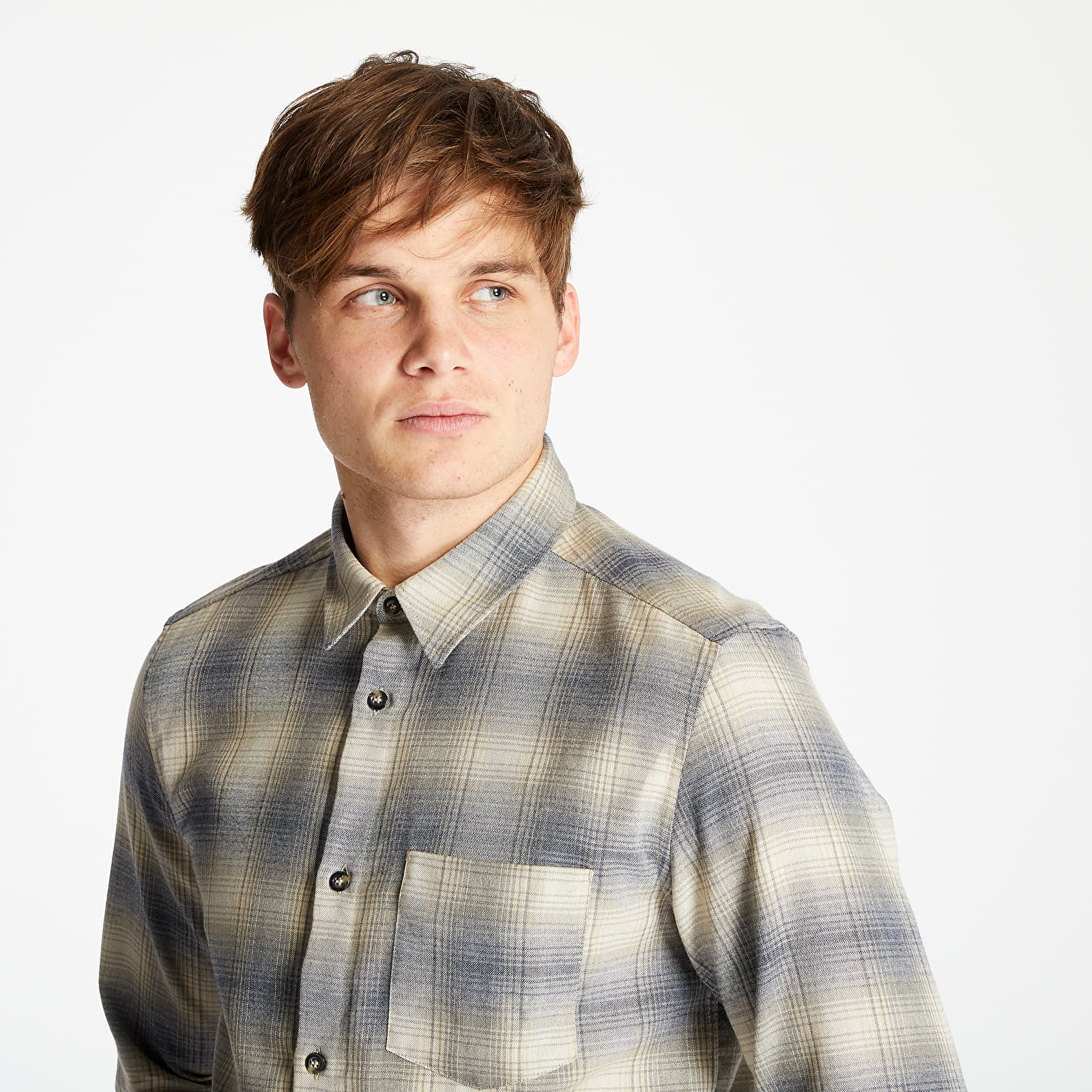 Košele A. P. C. Surchemise John Checked Shirt Beige