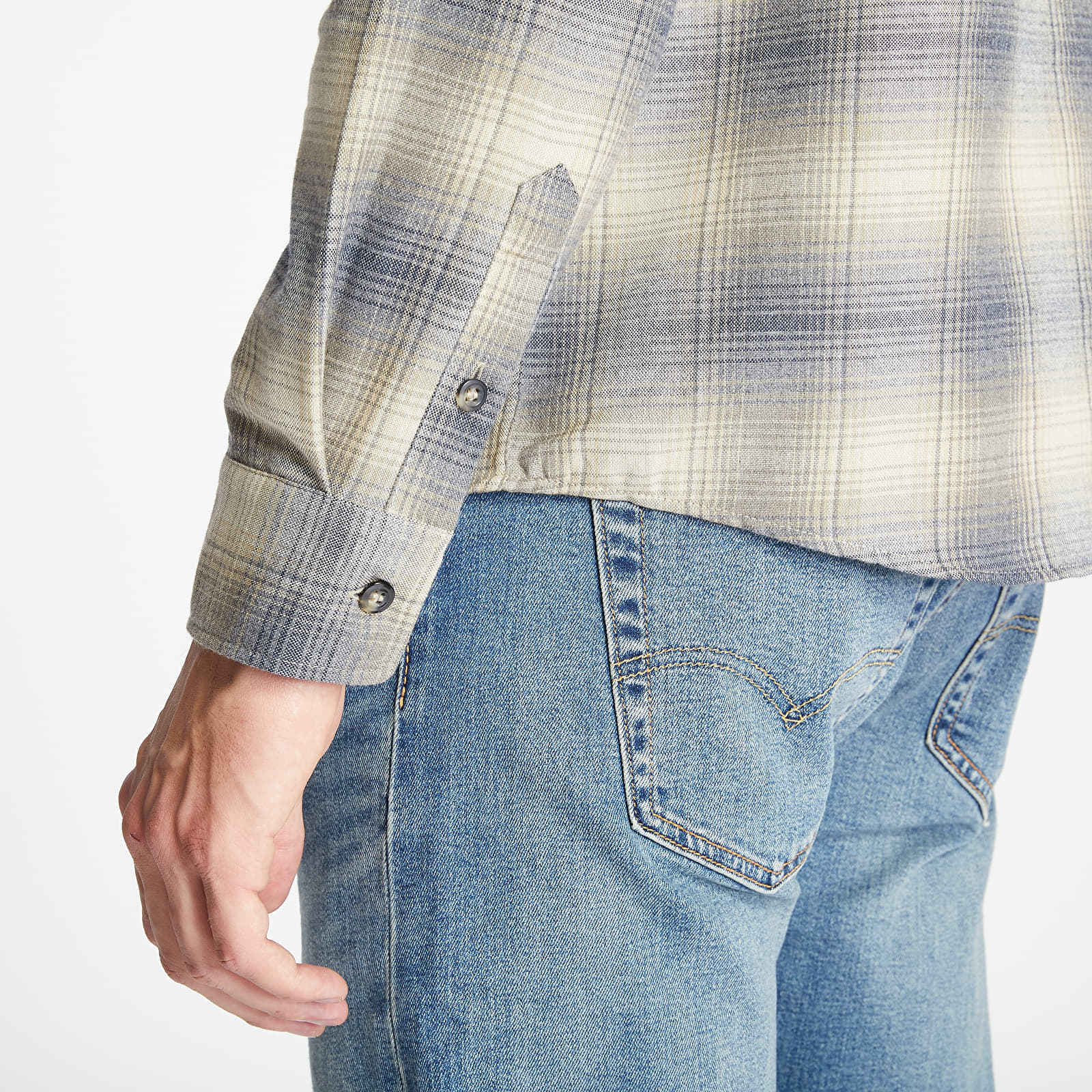 Košele A. P. C. Surchemise John Checked Shirt Beige