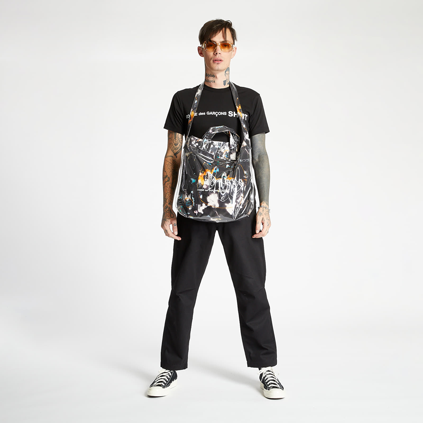 Somas un mugursomas Comme des Garçons SHIRT X FUTURA BAG Black/ Multicolor
