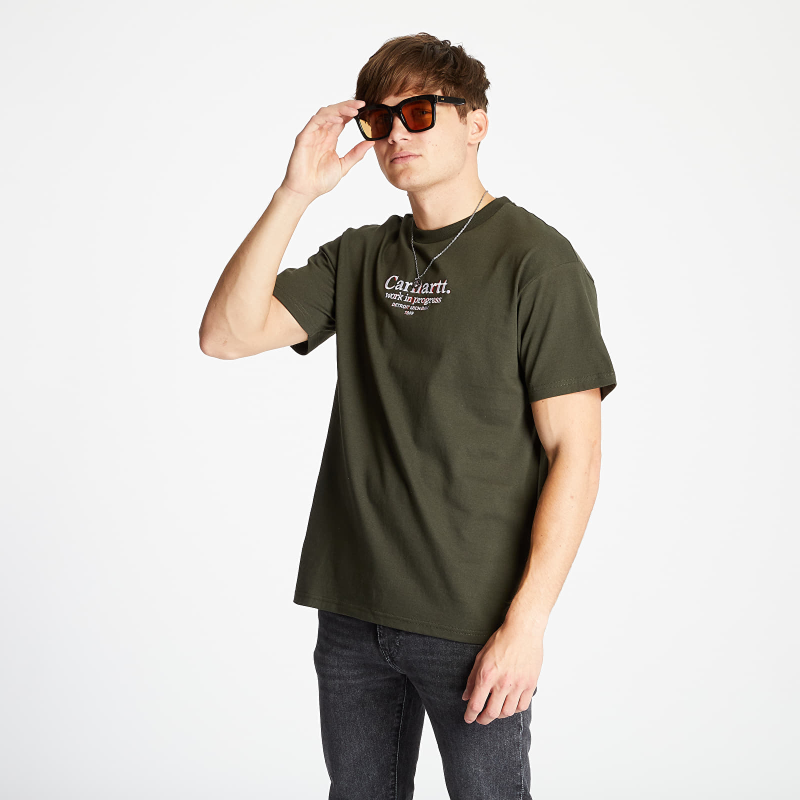 T-skjorter Carhartt WIP  Commission Tee Cypress