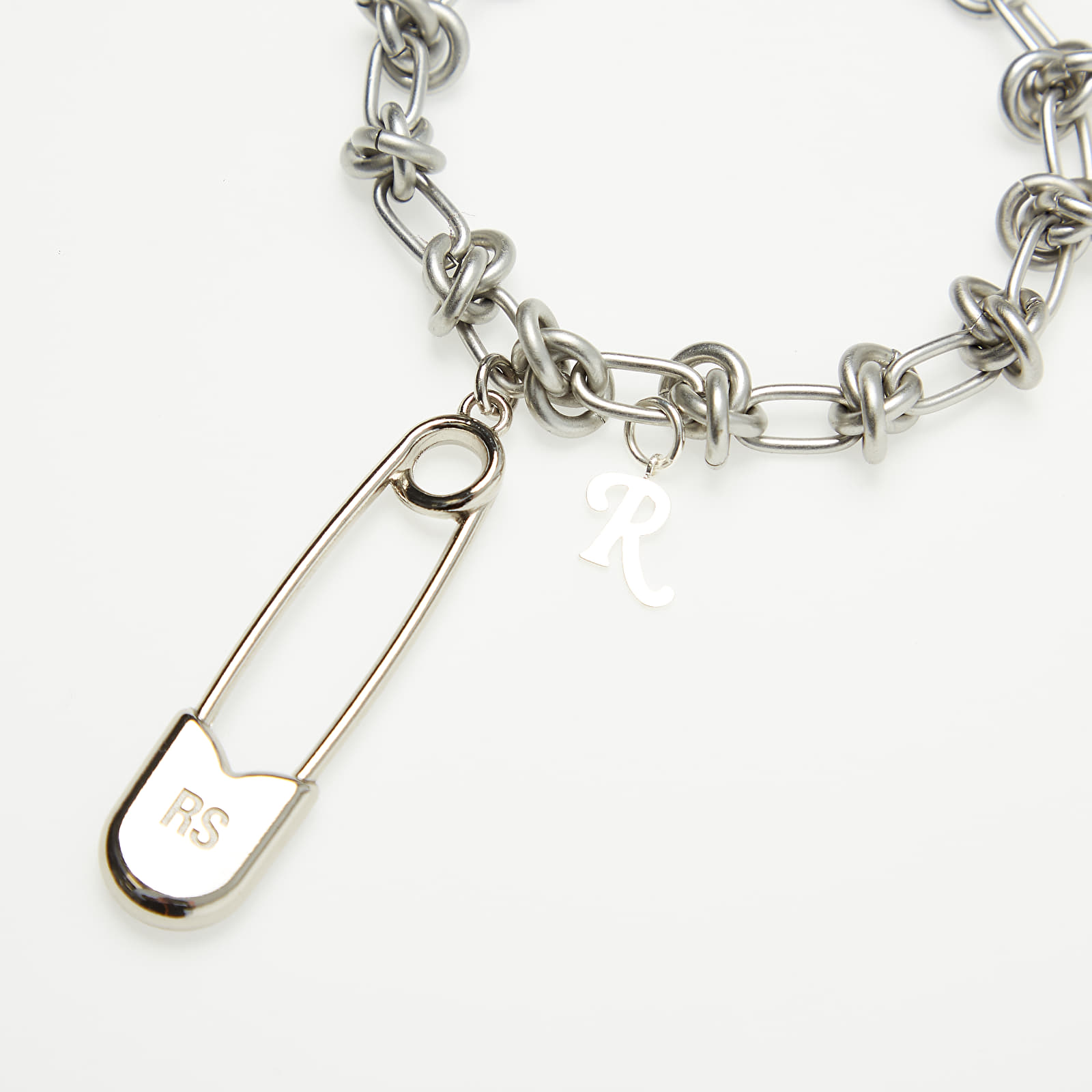 Bijoux RAF SIMONS Knot Charm Bracelet Silver Footshop