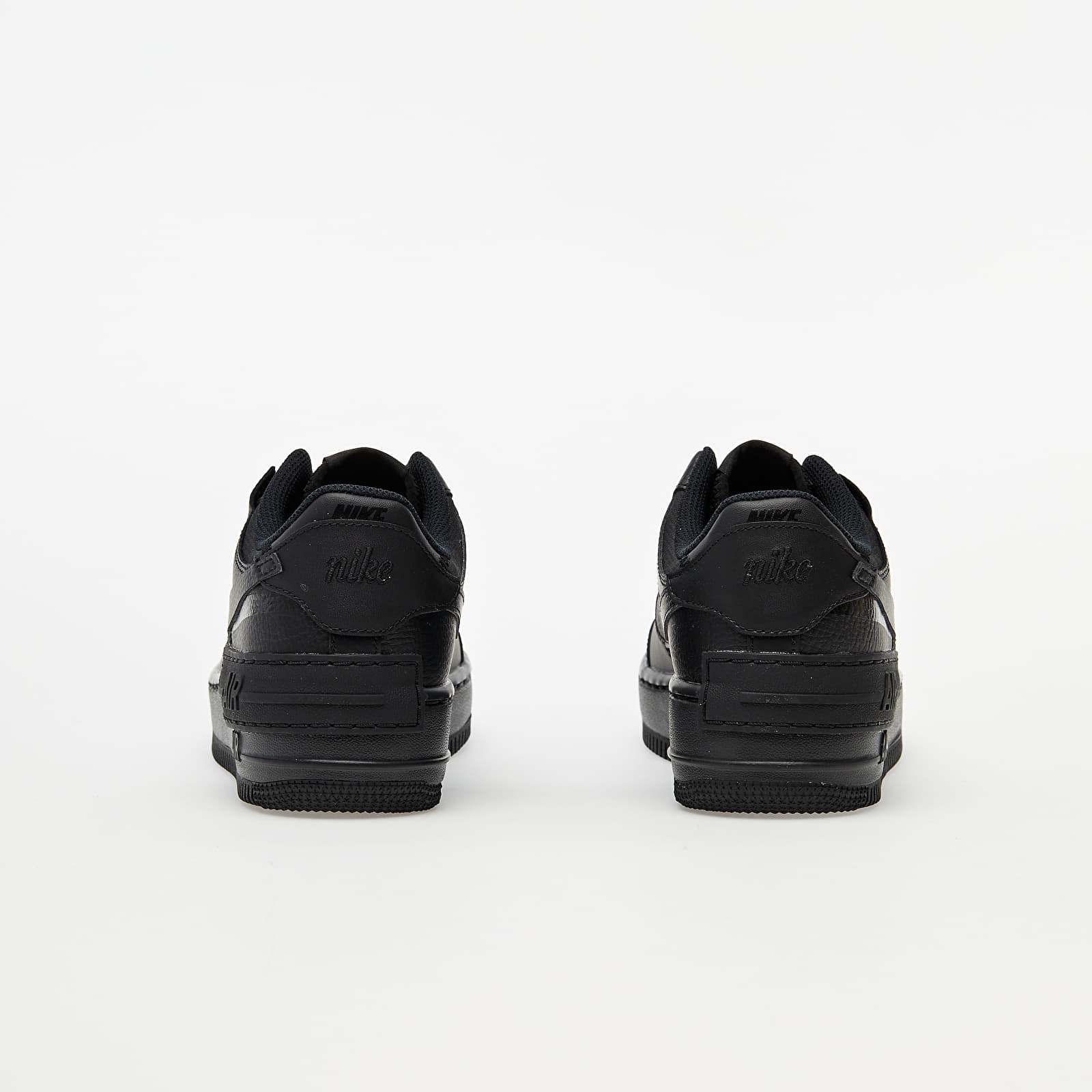 Nike women's air force 1 shadow sneakers - black/black/black top
