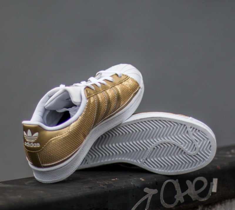 Adidas superstar ii women gold clearance