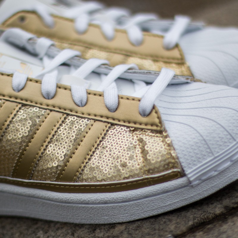Women's shoes adidas Superstar W Gold Metal/ Gold Metal/ Ftw White