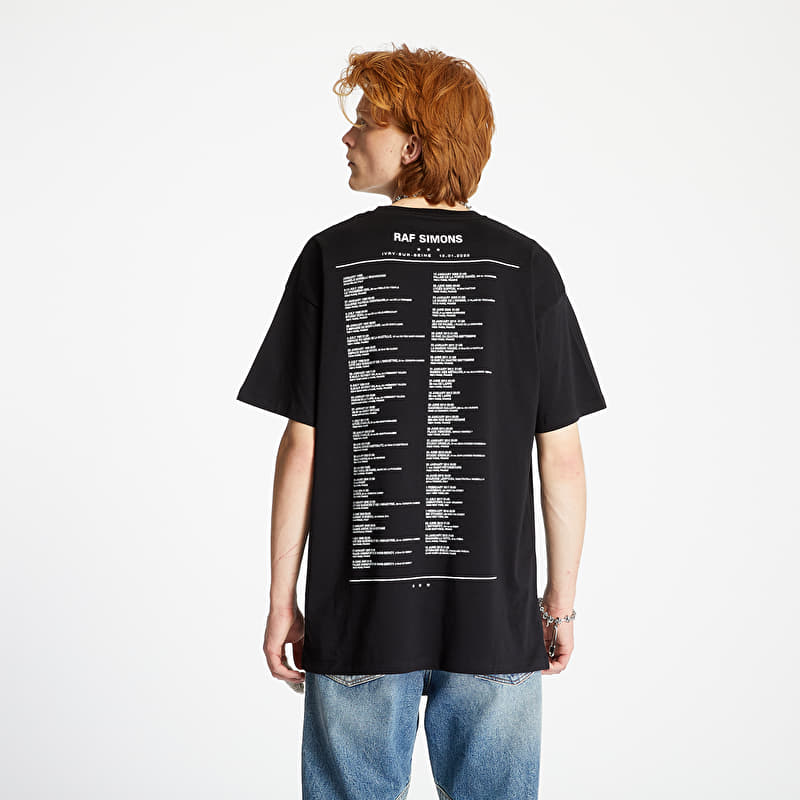 ＜RAF SIMONS＞Tour T-shirt THE OTHERS T-shirts RAF SIMONS The Others Tour Tee Black (202-124-19001-00099