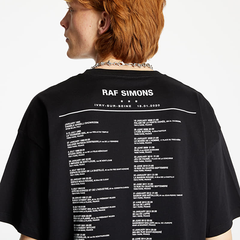 ＜RAF SIMONS＞Tour T-shirt THE OTHERS T-shirts RAF SIMONS The Others Tour Tee Black (202-124-19001-00099