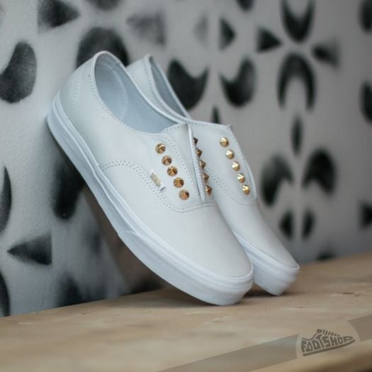 White leather vans authentic online
