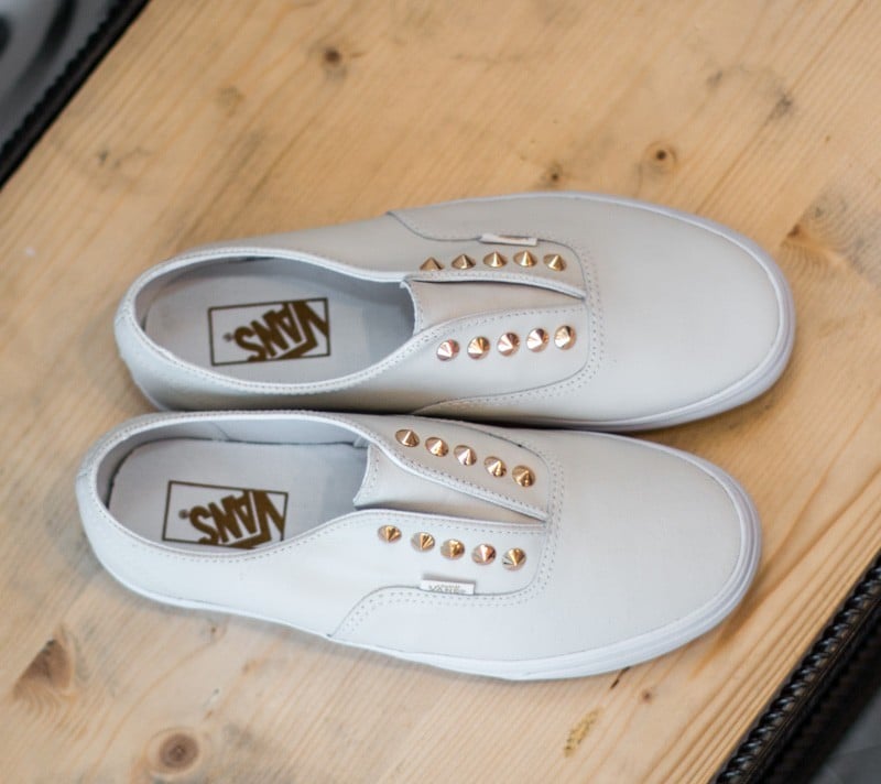 Ženski čevlji Vans Authentic Gore Studs Leather/ True White