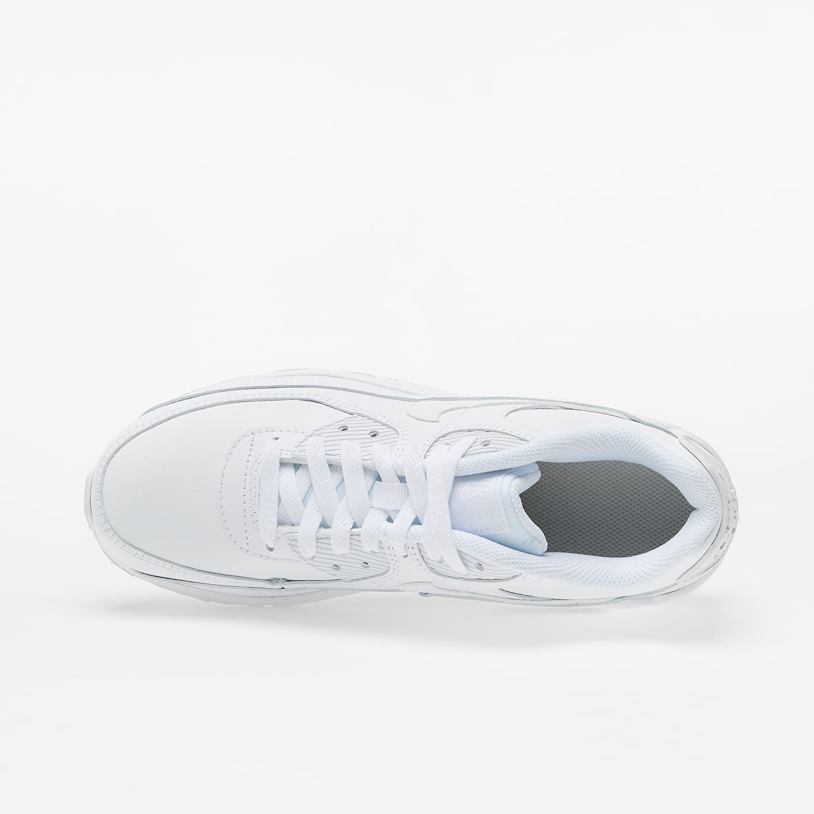 Sneaker und Schuhe für Kinder Nike Air Max 90 Leather (GS) White/ White-Metallic Silver-White