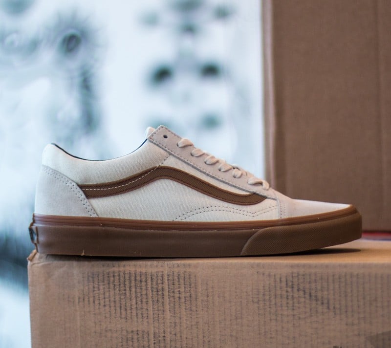 Vans old skool sidestripe v true white sales