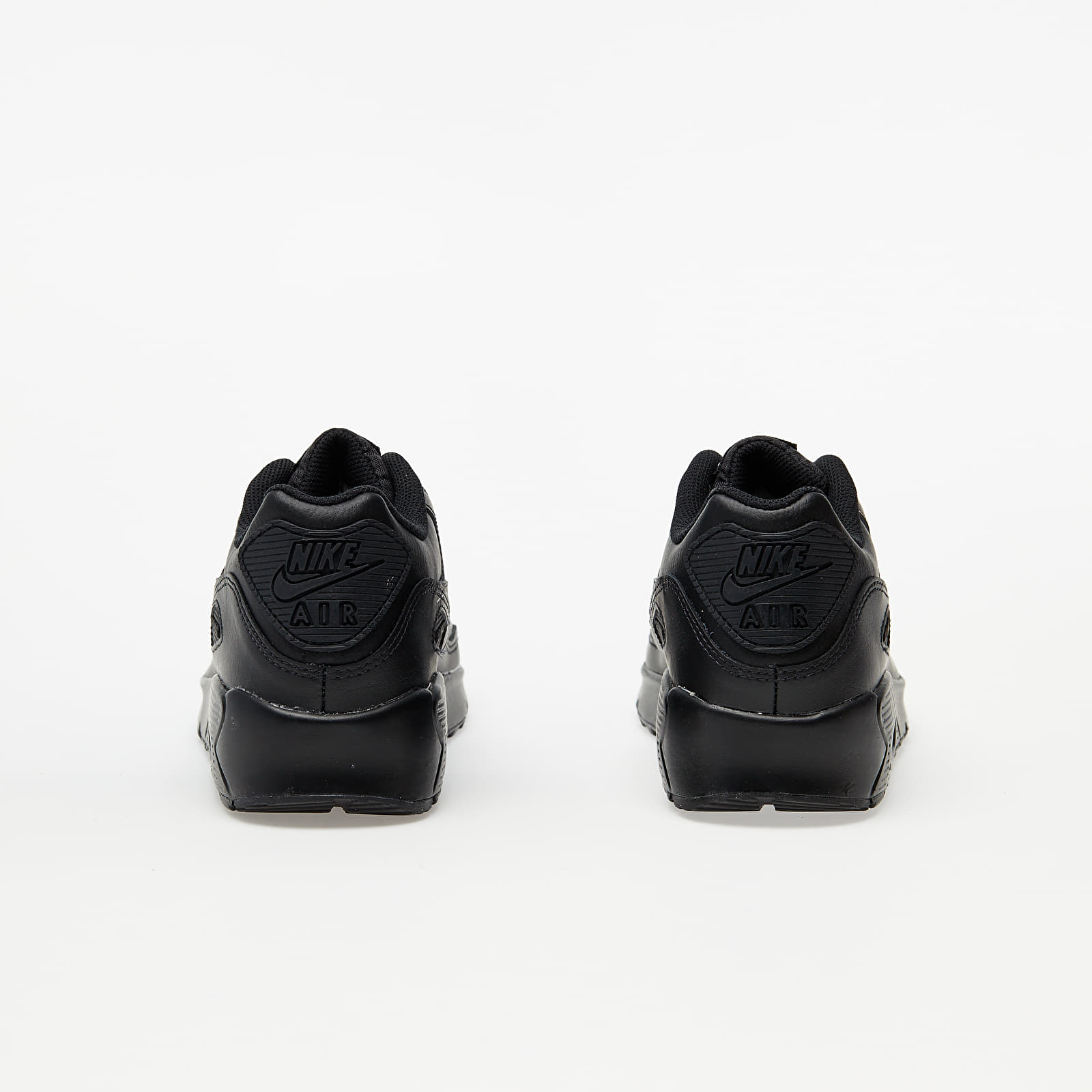 Sneaker und Schuhe fur Kinder Nike Air Max 90 Leather GS Black Black Black White Footshop