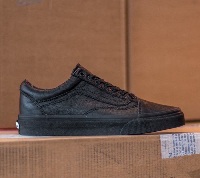 Men's shoes Vans Old Skool Leather Black/ Plaid