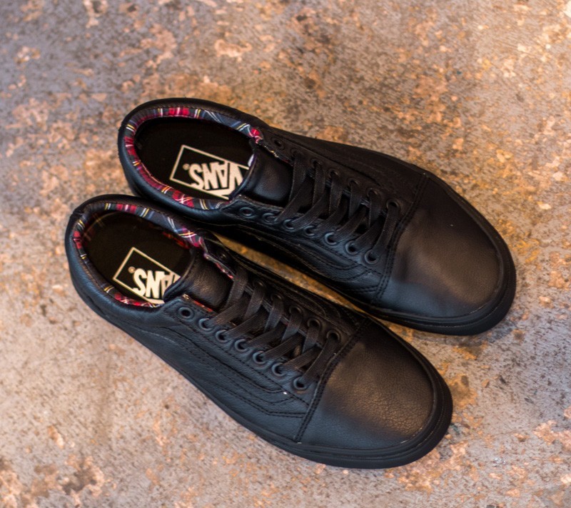 Men's shoes Vans Old Skool Leather Black/ Plaid