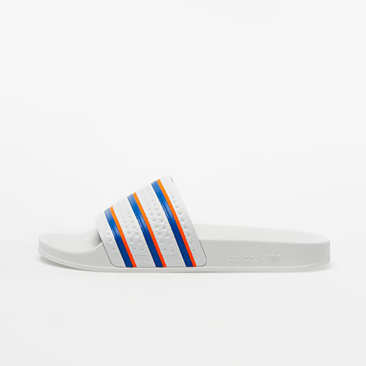 Adidas slides white red blue discount