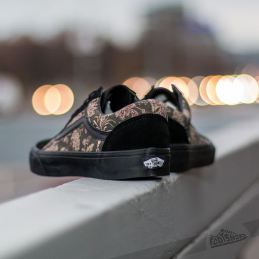 Vans Old Skool Suede Floral Black/ Blanc | Footshop display picture 2