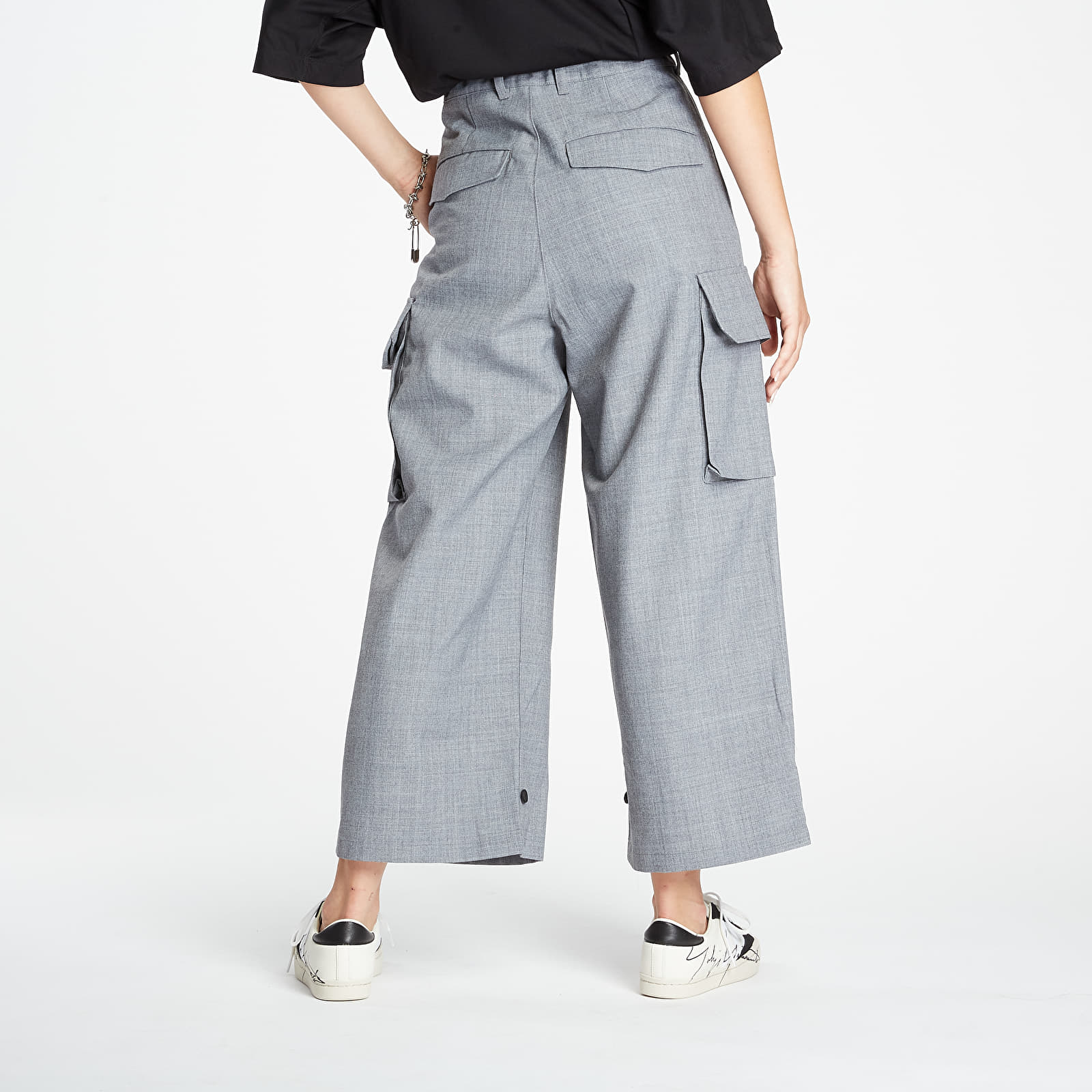 Nohavice Y-3 Classic Cargo Pants Medium Grey Melange