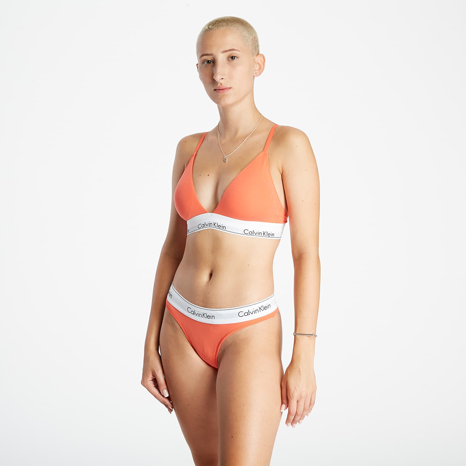 Orange calvin klein bra shop