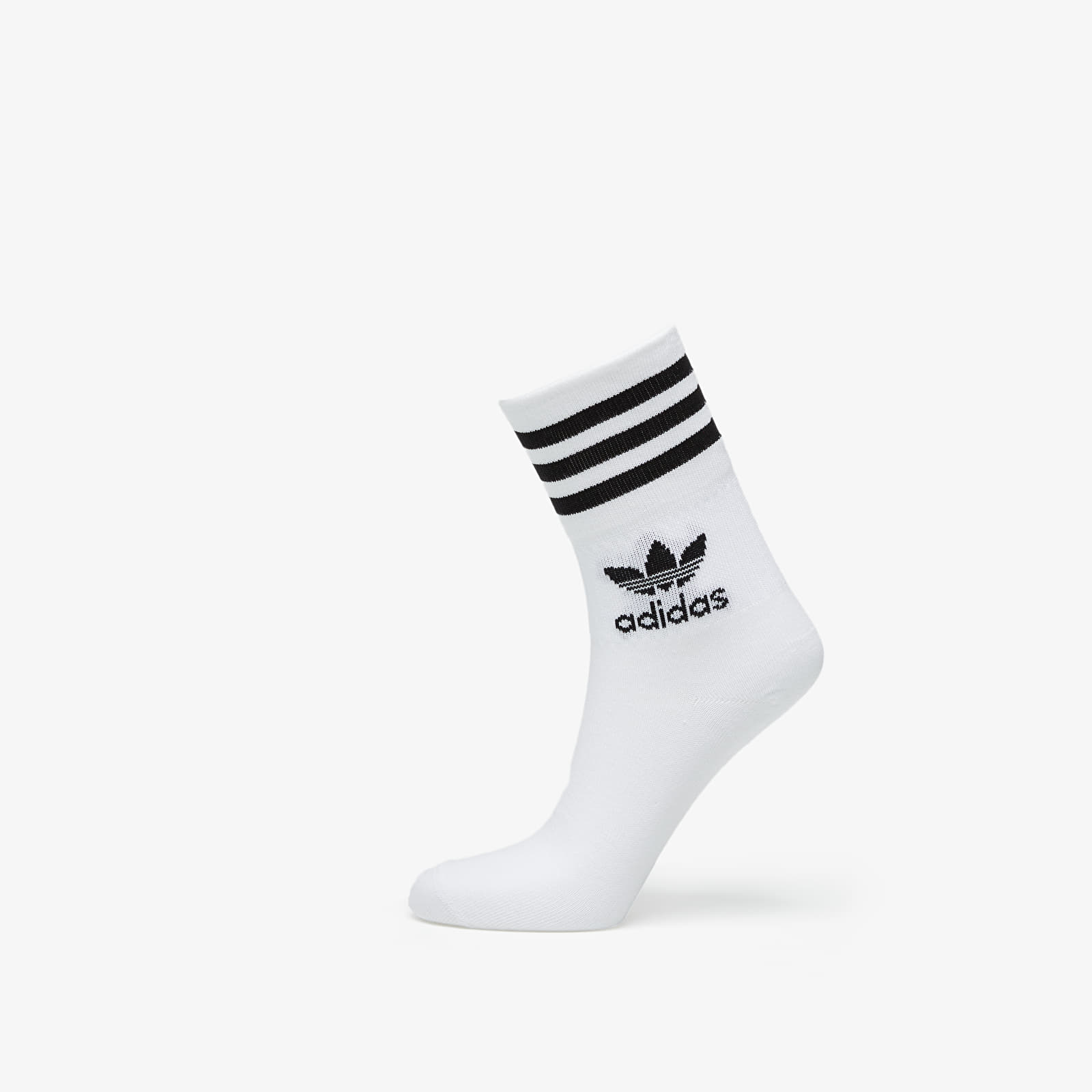 Ponožky adidas Mid Cut Crew Socks 3-Pack White/ Black