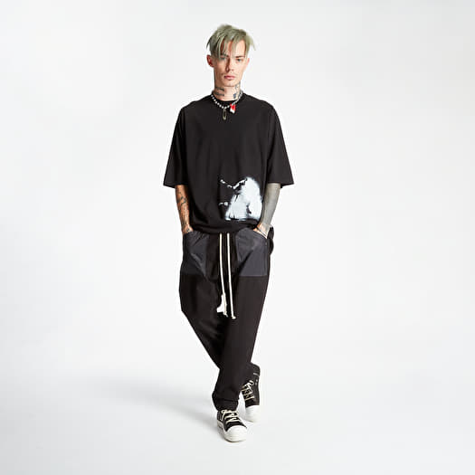 Rick Owens Cargo Drawstring Long Pants Black | Footshop